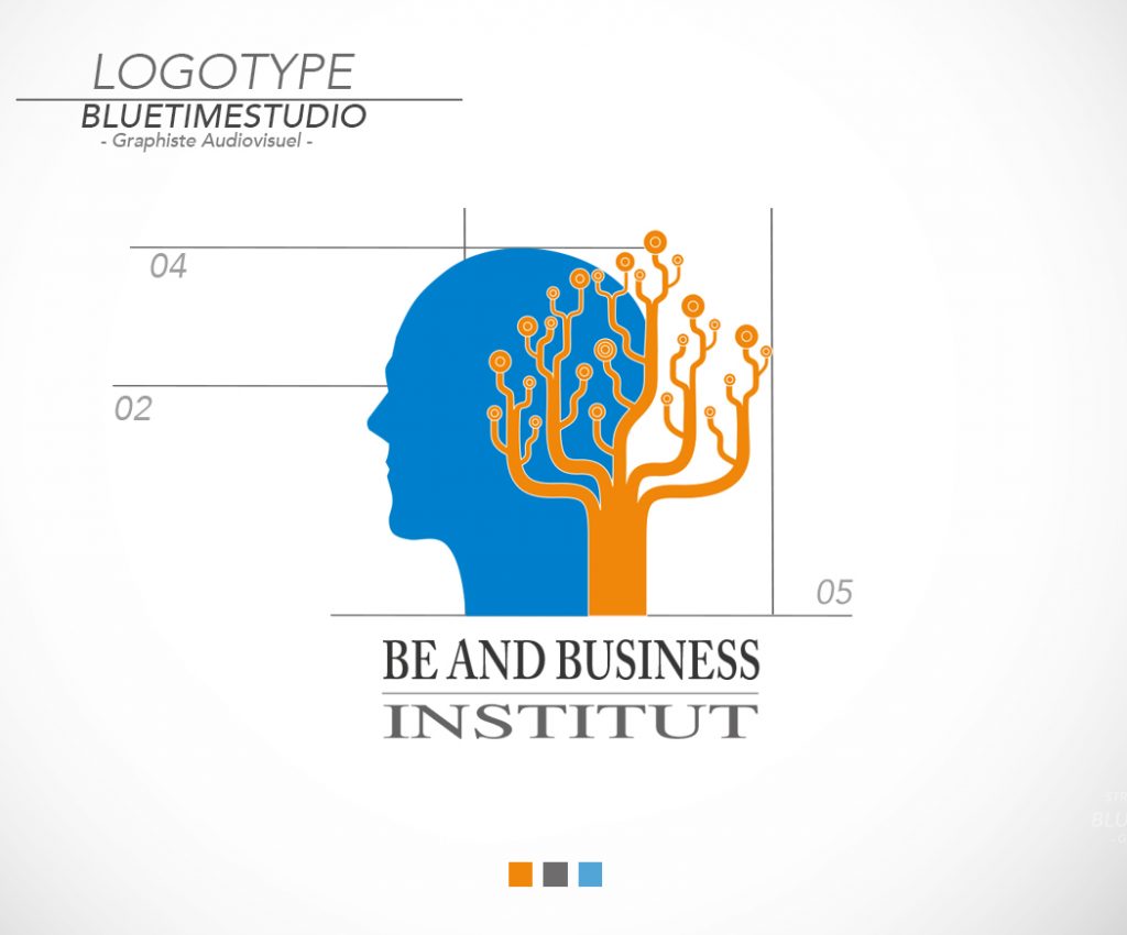 Portfolio contenu digital Logo be and business
