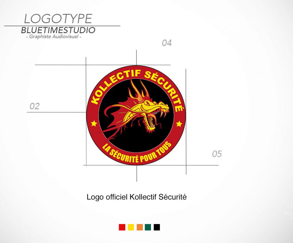 Portfolio contenu digital Logo kollectif sécurité