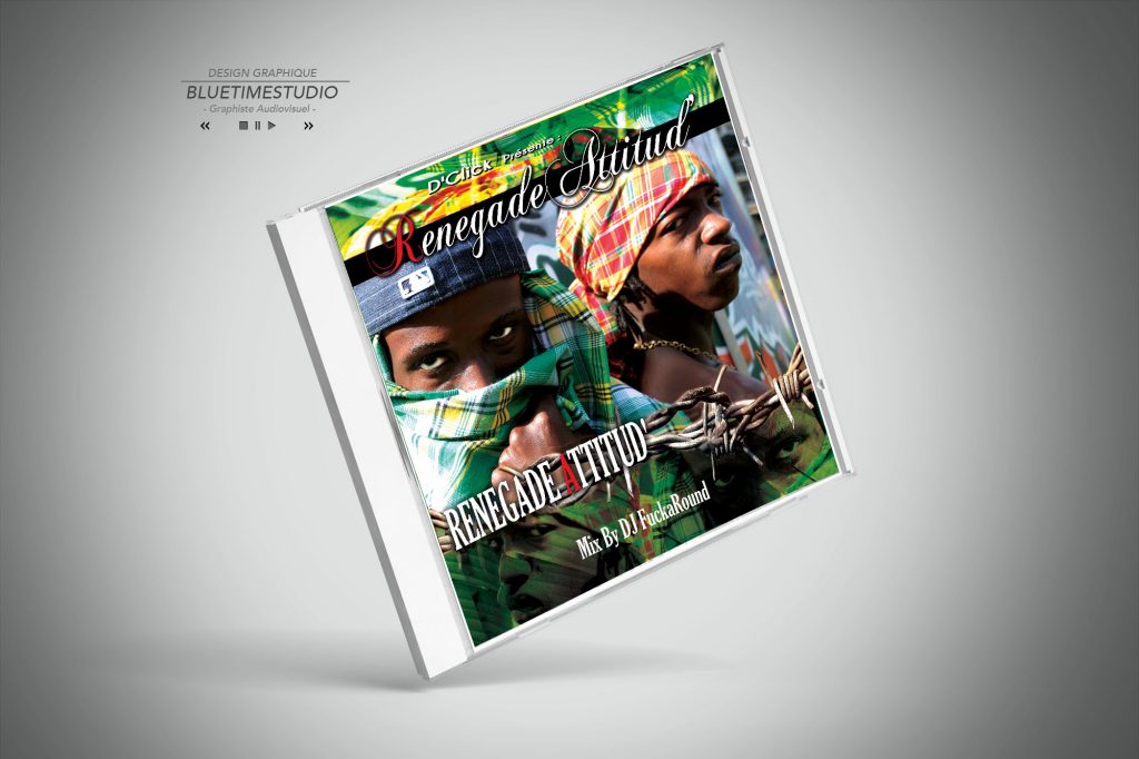 Portfolio contenu digital Pochette CD Dclik #graphisteguadeloupe
