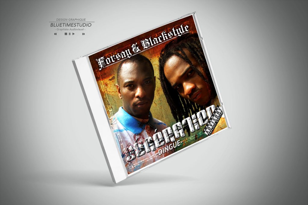 Portfolio contenu digital Pochette CD Forsay Blackstyle #graphisteguadeloupe