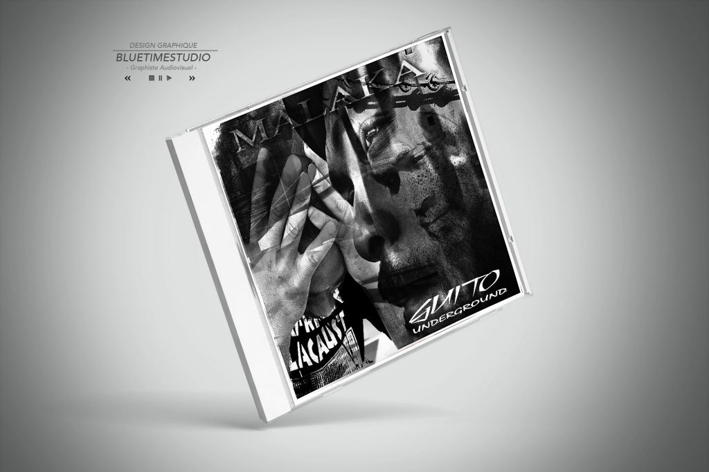 Portfolio contenu digital Pochette CD Guito Malaka #graphisteguadeloupe