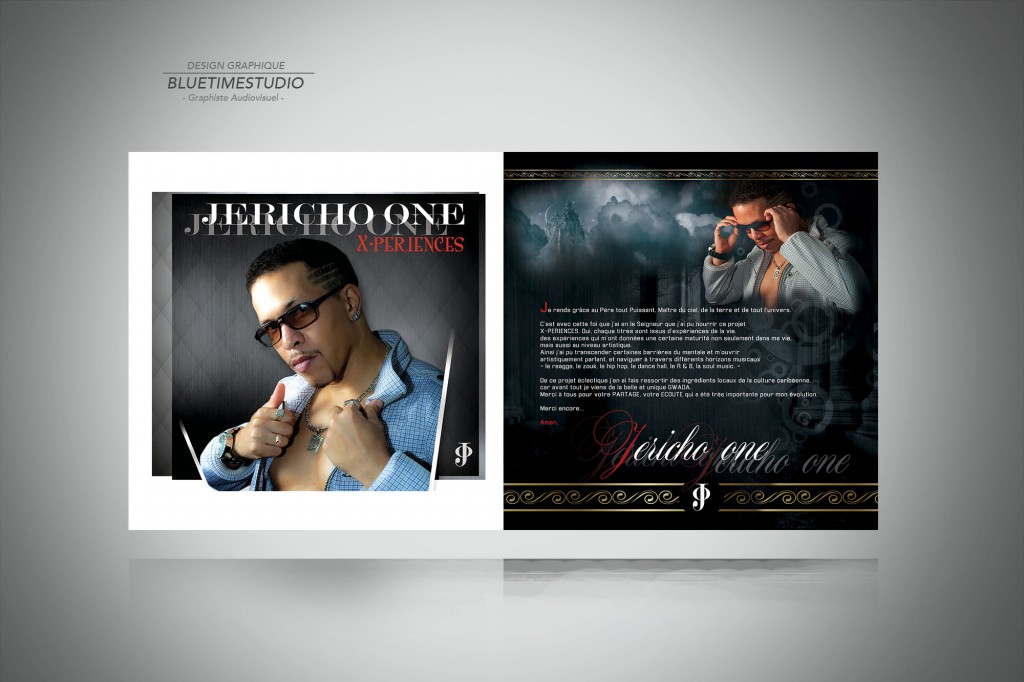 Portfolio contenu digital Pochette CD Jericho one #graphisteguadeloupe