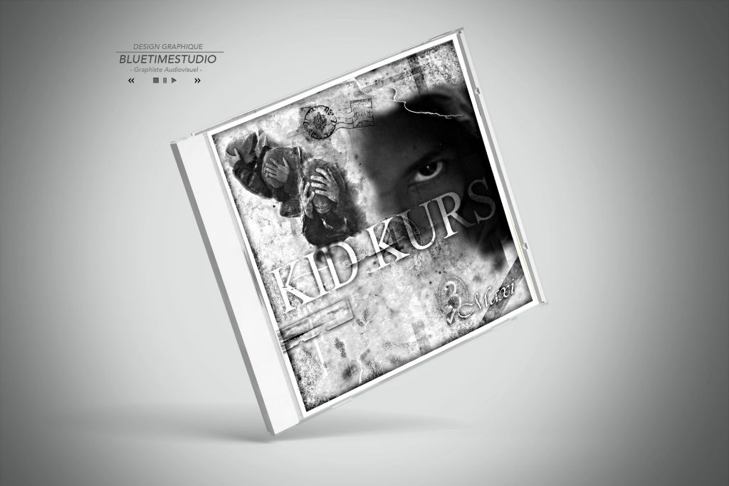 Portfolio contenu digital Pochette CD Kid Kurs #graphisteguadeloupe