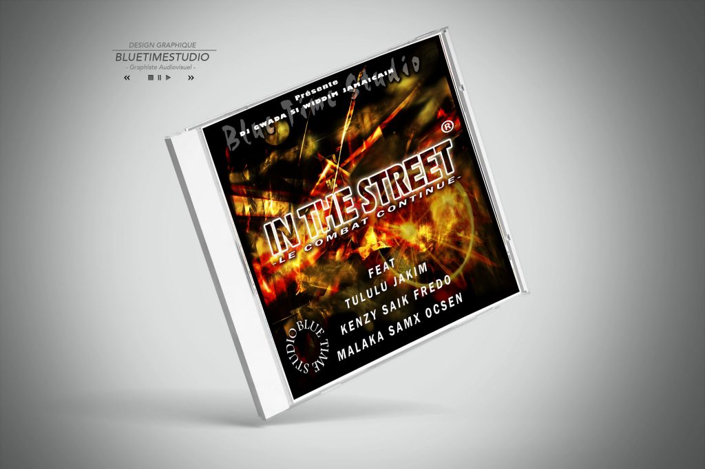Portfolio contenu digital Pochette CD Mixtape Bluetimestudio #graphisteguadeloupe