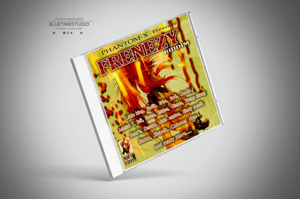 Portfolio contenu digital Pochette CD Phantom-X #graphisteguadeloupe