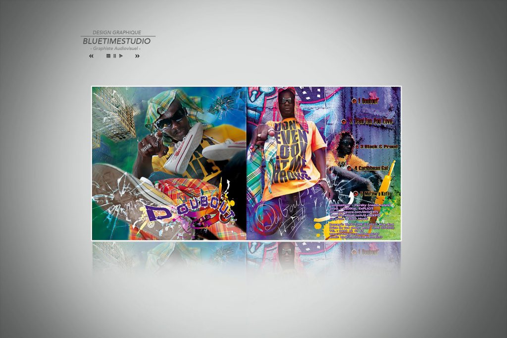 Portfolio contenu digital Pochette CD dclik single #graphisteguadeloupe