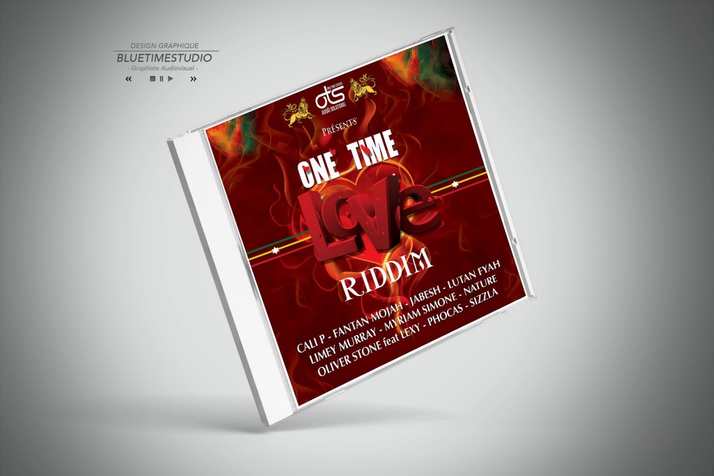 Portfolio contenu digital Pochette CD one time studio #graphisteguadeloupe