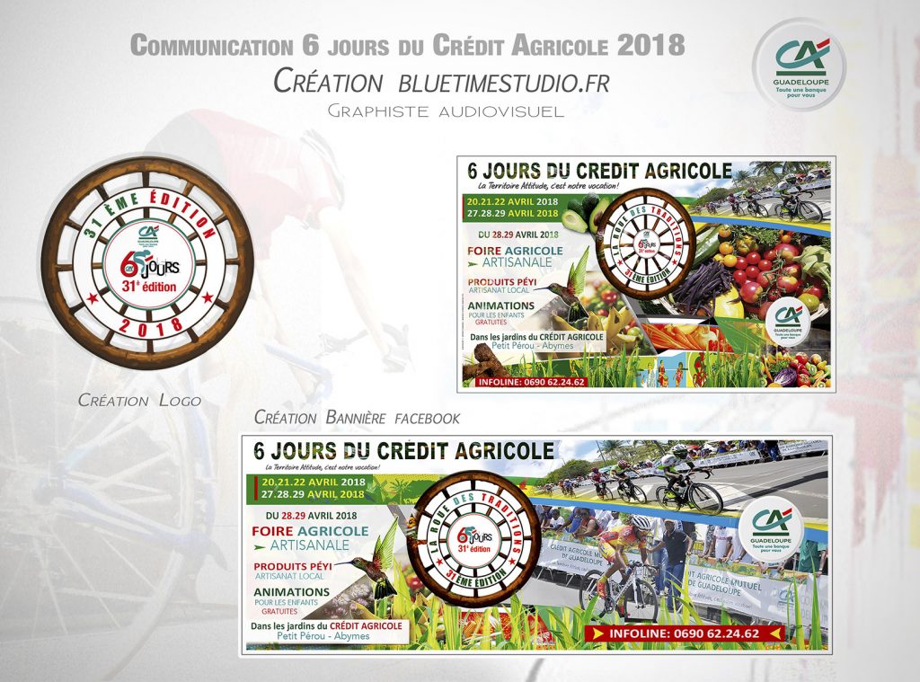 Portfolio contenu digital Communication-6-jours-Crédit-Agricole #graphisteguadeloupe