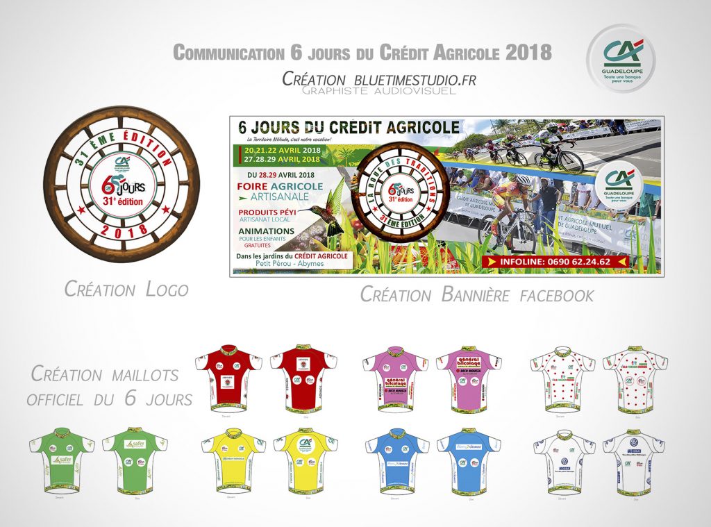 Portfolio contenu digital Communication-6-jours-maillots-Crédit-Agricole #graphisteguadeloupe