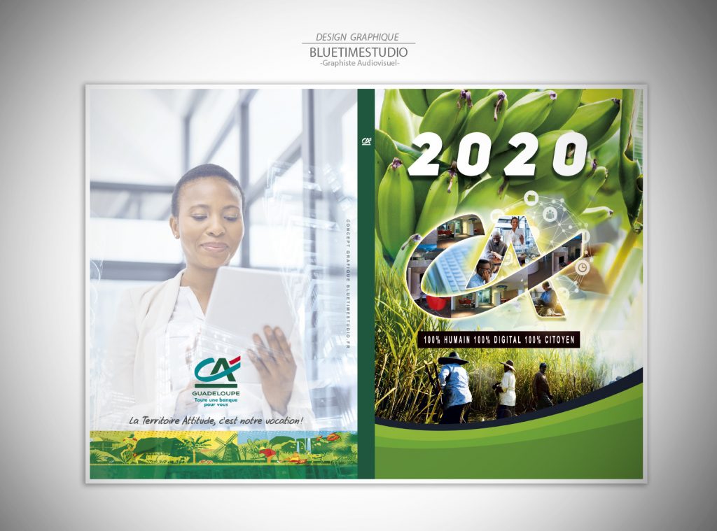 Portfolio contenu digital Agenda-Crédit-Agricole #graphisteguadeloupe