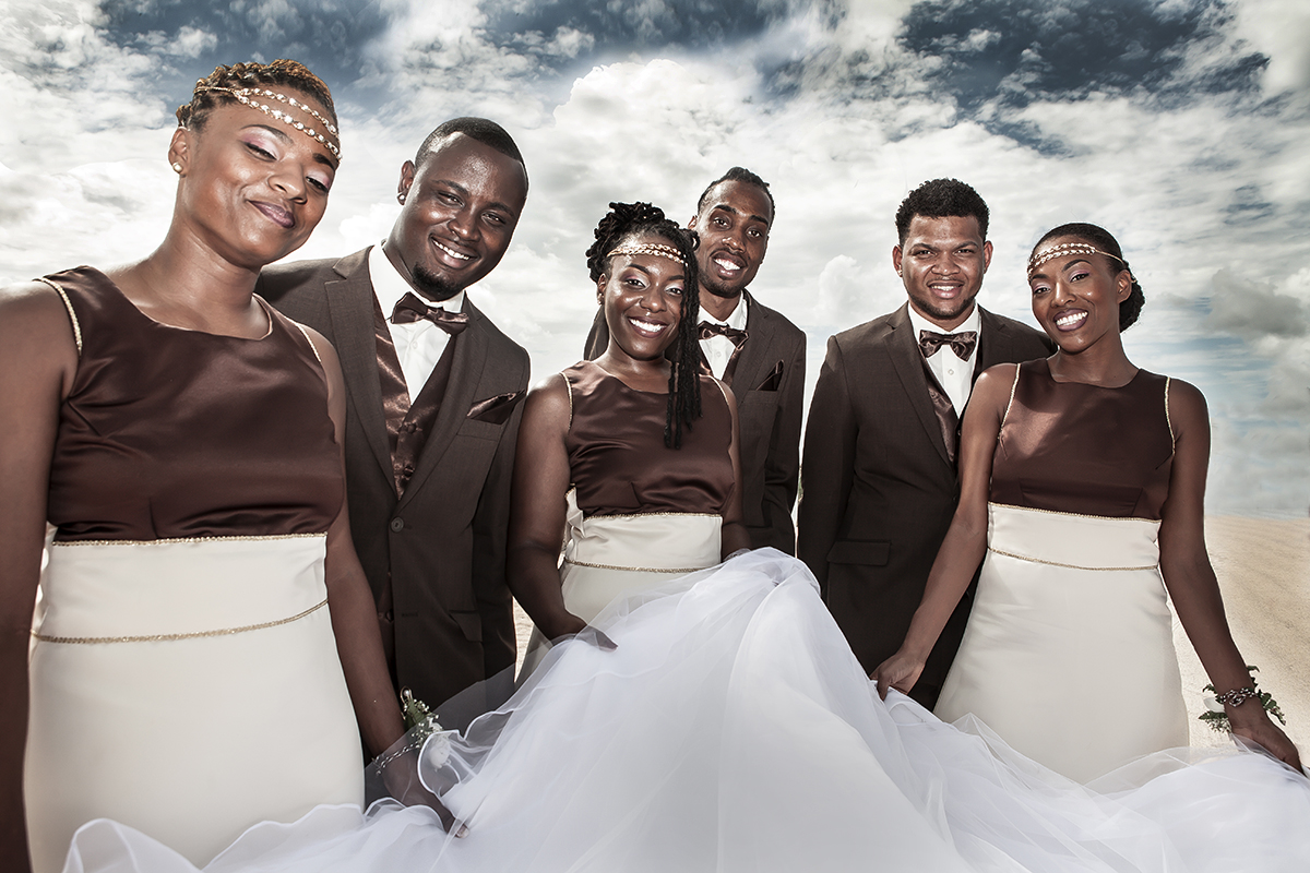 Nos portfolios photographiques #mariage autour du voile #photographeguadeloupe
