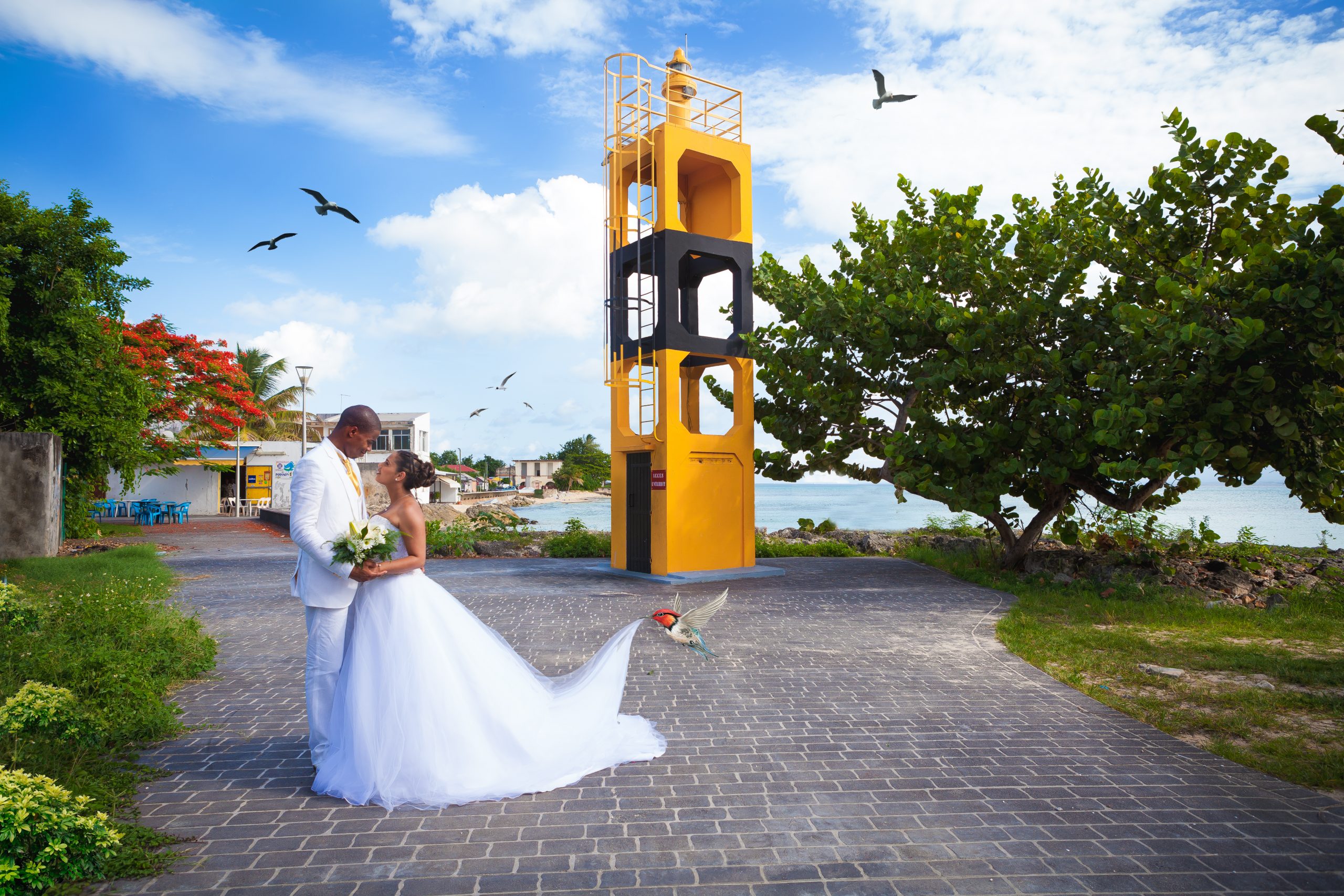Nos portfolios photographiques #mariage Pres du phare #photographeguadeloupe
